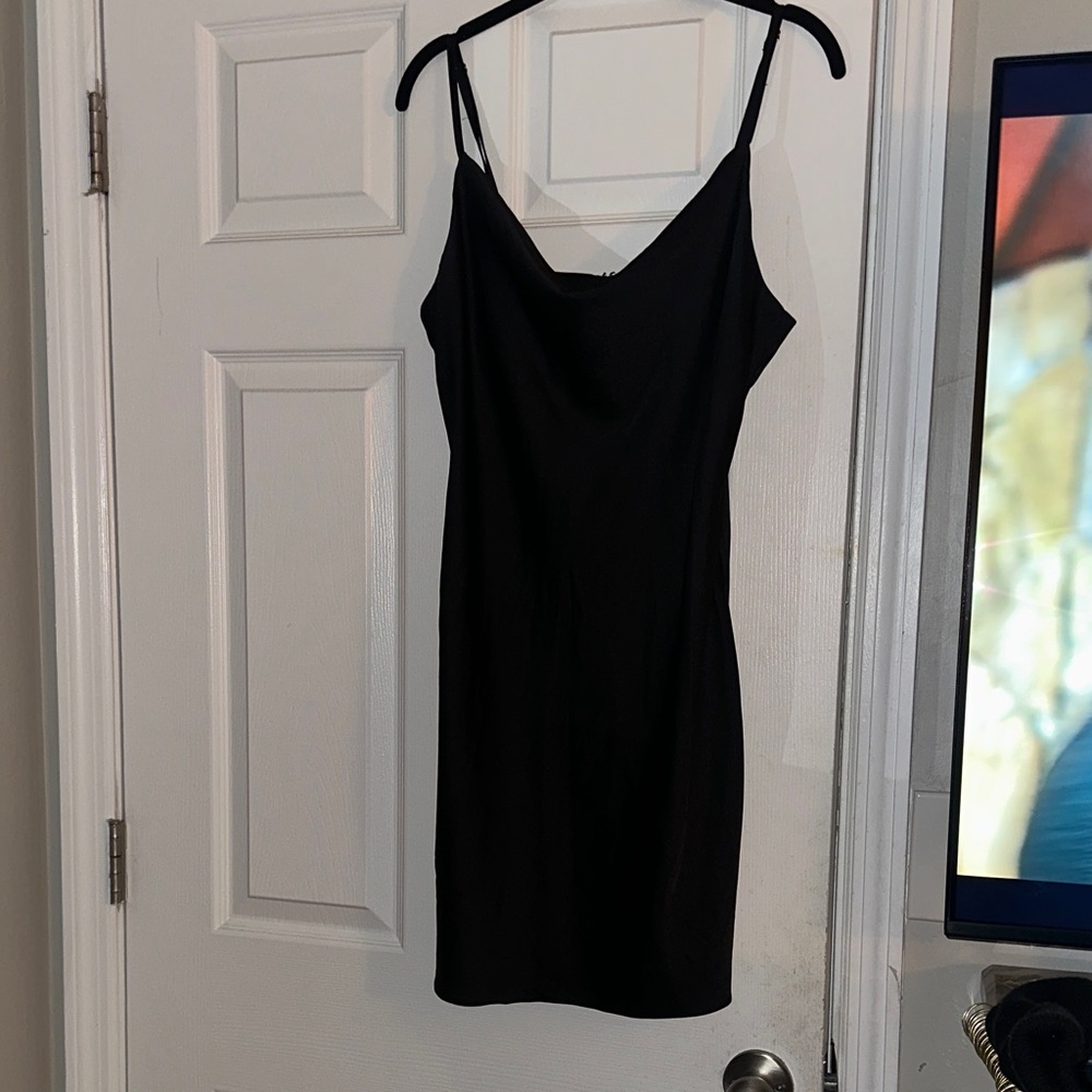 Elegant Black Slip Dress